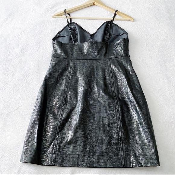 NWT Moon River Faux Crock Slip Dress - Picture 9 of 12